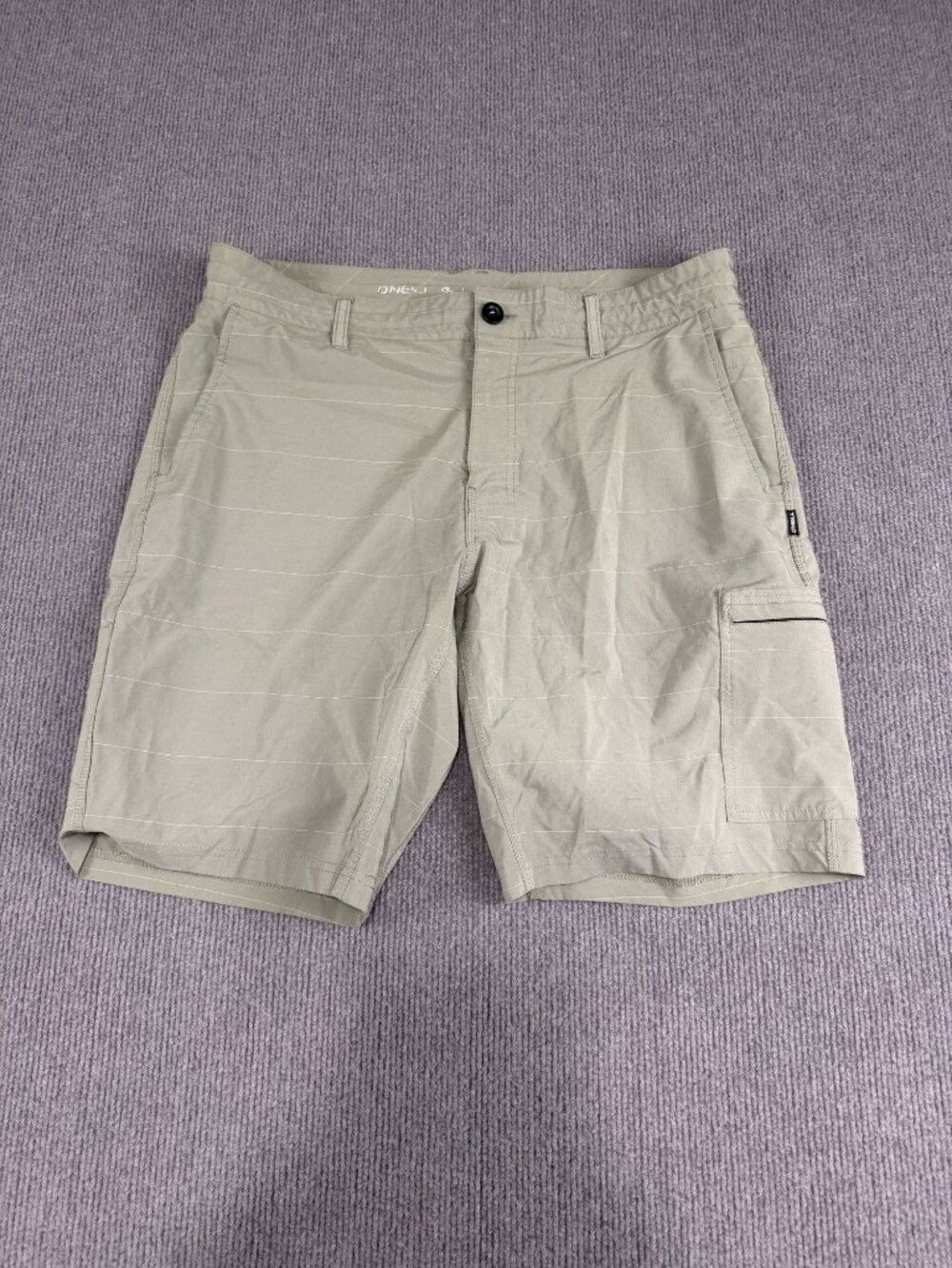 O'Neill Mens Green Cargo Shorts Size 36